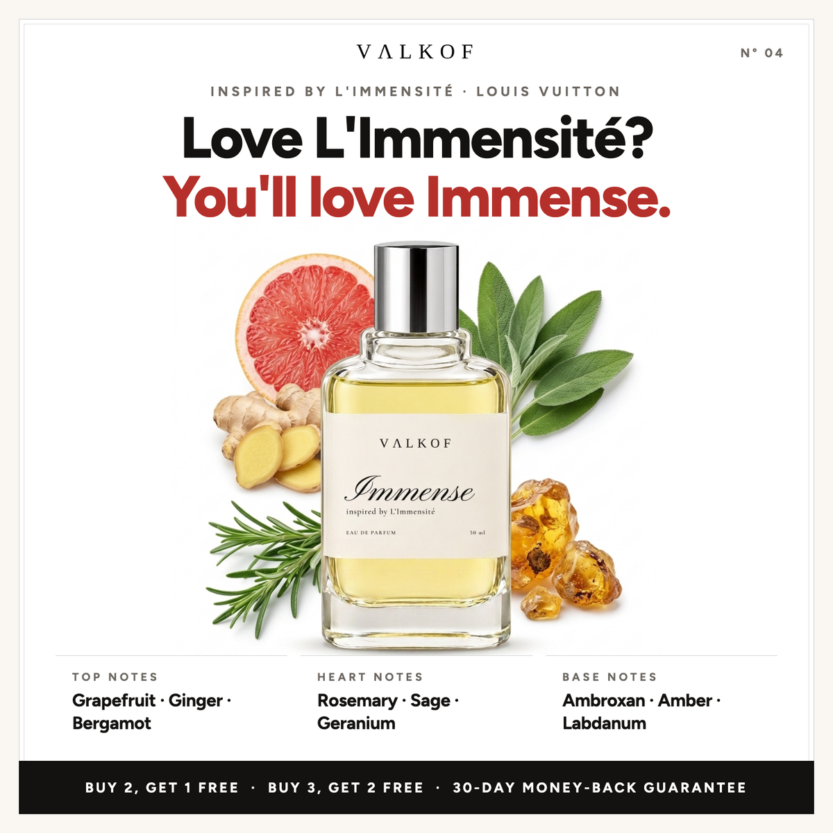 Valkof IMMENSE notes — inspired by L'Immensité