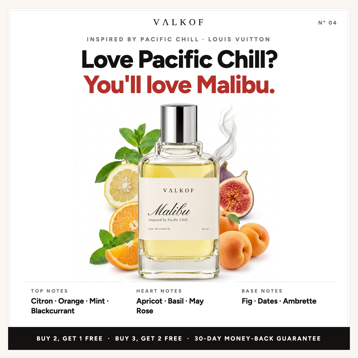 Valkof MALIBU notes — inspired by Pacific Chill