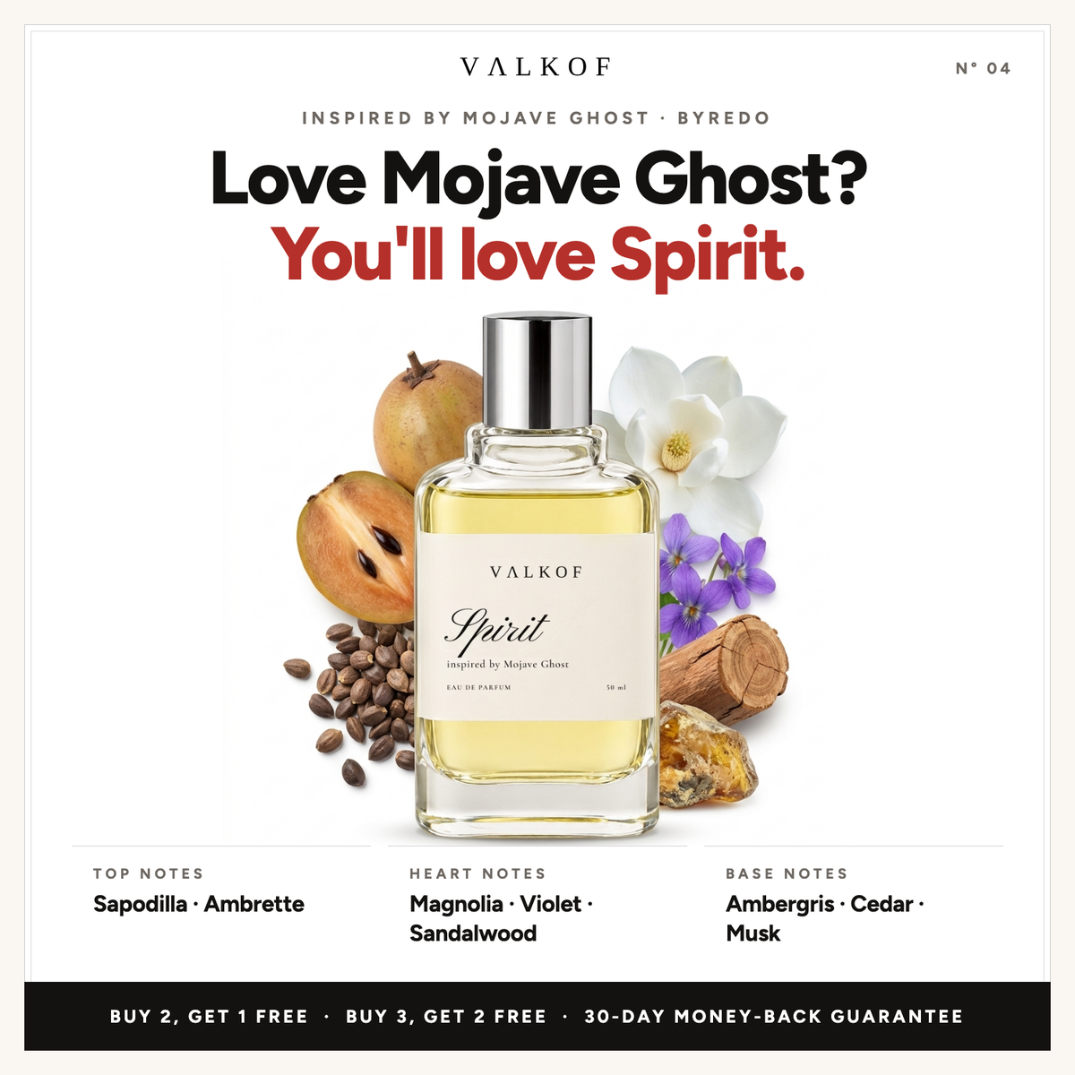 Valkof SPIRIT notes — inspired by Mojave Ghost