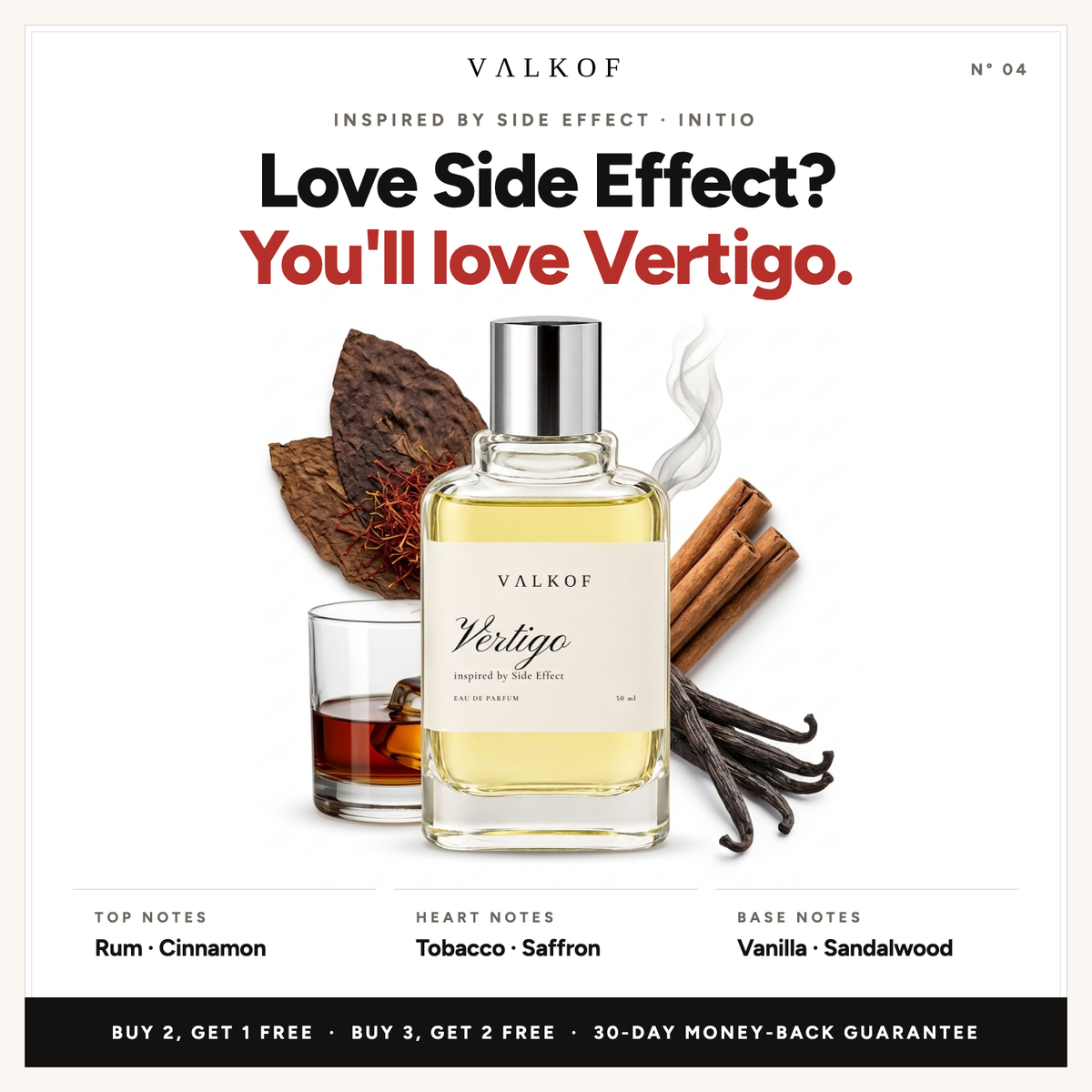 Valkof VERTIGO notes — inspired by Side Effect