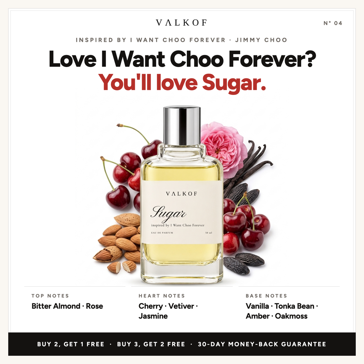 Valkof SUGAR notes — inspired by I Want Choo Forever