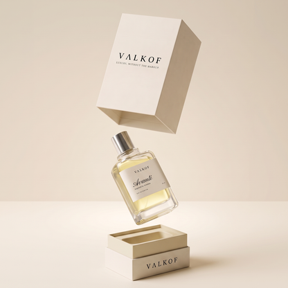 VALKOF box and bottle — Luxury, without the markup.