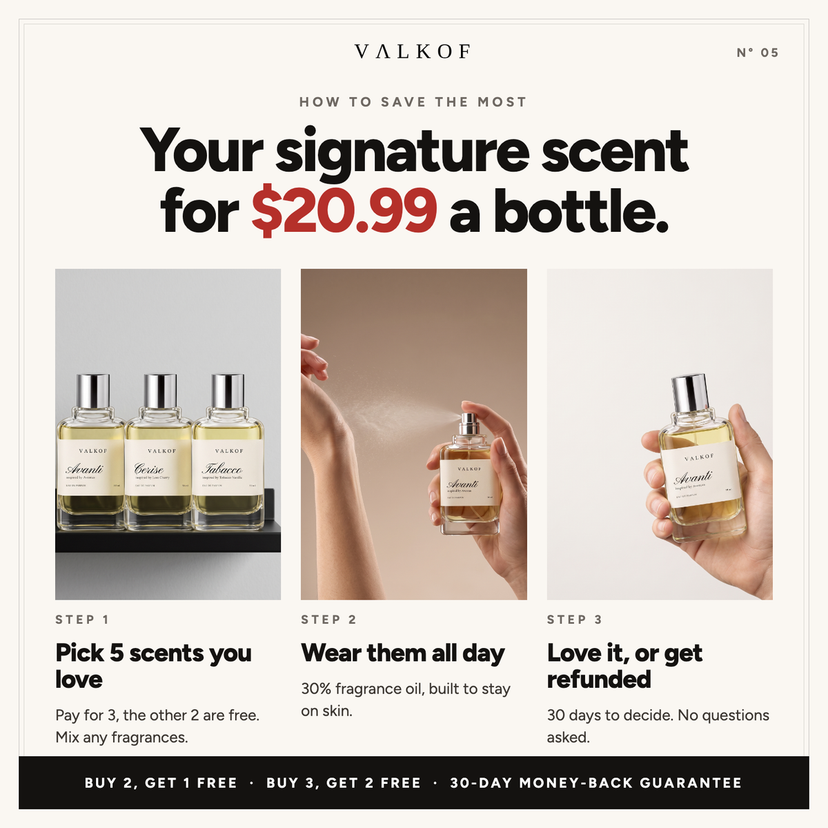 Your signature scent for $20.99 a bottle